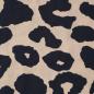 Preview: Viskose Druck Leo Animalprint schwarz dunkelbeige